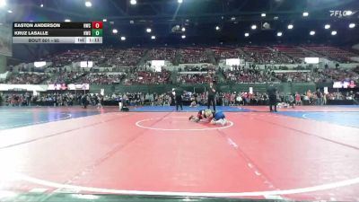 65 lbs Champ. Round 1 - Easton Anderson, Helena Wrestling Club vs Kruz LaSalle, Havre Wrestling Club