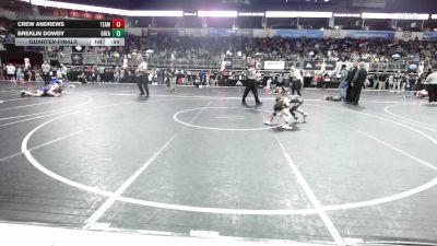49 lbs Quarterfinal - Crew Andrews, Team Tulsa WC vs Breklin Dowdy, Greater Heights WC