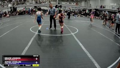 57 lbs Round 5 (8 Team) - Gracie Logsdon, MGW Lost Souls vs Sophia Uccellini, Curby Polar Bears