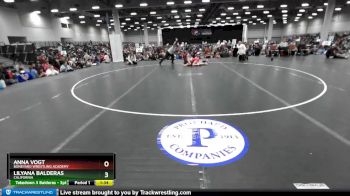 130 lbs Semifinal - Lilyana Balderas, California vs Anna Vogt, Boneyard Wrestling Academy