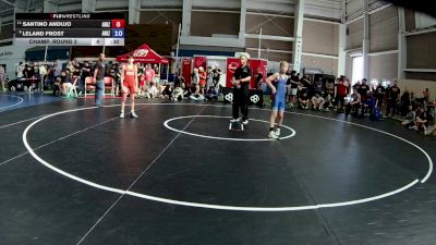 100 lbs Champ. Round 2 - Santino Andujo, Arizona vs Leland Frost, Arizona