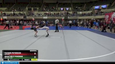 85 lbs Semifinal - Giancarlo Makinde, USA Mat Club vs Tucker Peterson, Mn Elite