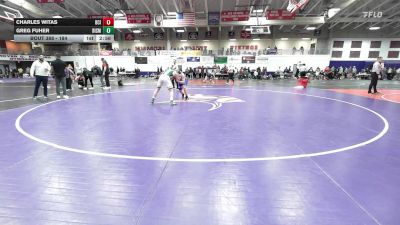 184 lbs Cons. Round 2 - Charles Witas, Briar Cliff (Iowa) vs Greg Fuher, Bismarck State College