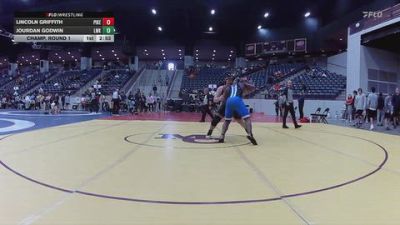 285 lbs Champ. Round 1 - Lincoln Griffith, Pikeville vs Jourdan Godwin, Lindsey Wilson (Ky.)