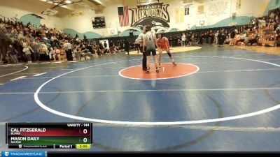 144 lbs Semifinal - Cal Fitzgerald, Blaine vs Mason Daily, Sultan