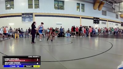 138 lbs Cons. Round 2 - Lyric Mitchell, Perry Meridian Wrestling Club vs Brayden Swain, Delta Wrestling Club Inc.