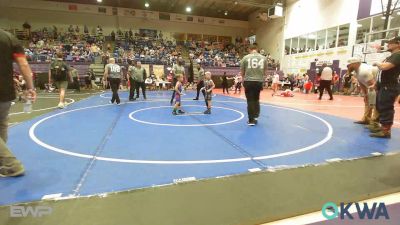 46 lbs Quarterfinal - Rhett Jenkins, Beggs Youth Wrestling Program vs Case Goodman, Chandler Takedown Club
