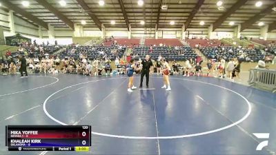 120 lbs Semis (4 Team) - MIKA YOFFEE, Nevada 1 vs Khaleah Kirk, Oklahoma