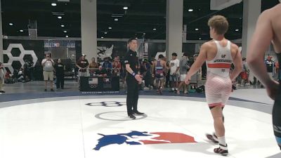 86 kg Cons. Rd Of 32 - Ryker Woodward, Mustang Wrestling Club vs Justin Wirtz, Kohawk Wrestling Club