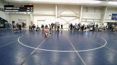 70 lbs Round 2 - Dominic Collins, Sanderson Wrestling Academy vs Hesston Barnes, Star Valley Wrestling Club