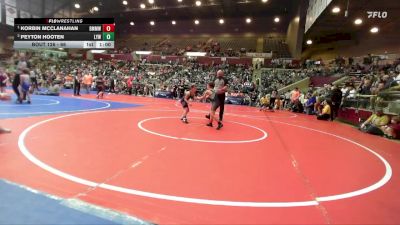 66 lbs Round 3 - Korbin McClanahan, Bauxite Mini Miners Wrestling vs Peyton Hooten, Lonoke Youth Wrestling