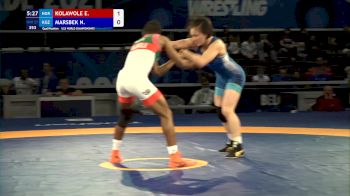 57 kg Qualif. - Esther Omolayo Kolawole, Ngr vs Nazira Marsbek Kyzy, Kgz