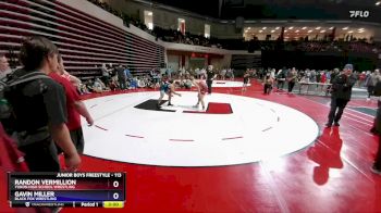 113 lbs Semifinal - Randon Vermillion, Yukon High School Wrestling vs Gavin Miller, Black Fox Wrestling