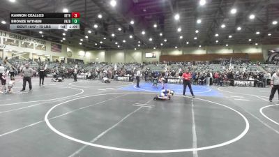 72 lbs Final - Kannon Ceallos, Dethrone WC vs Bronze Withem, Patriot Mat Club