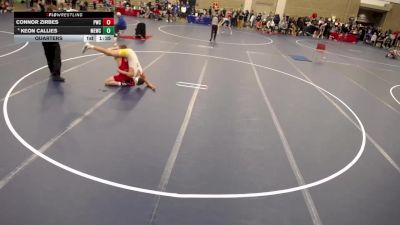 16U - 150 lbs Quarters - Connor Zirbes, Peak Wrestling Club vs Keon Callies, MN Elite Wrestling Club