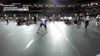 132 lbs Semifinal - Nadia Johnson, Gloucester City vs Sophia MacArthur, Voorhees