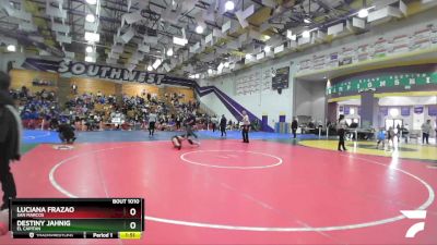 100 Girls Quarterfinal - Destiny Jahnig, El Capitan vs Luciana Frazao, San Marcos