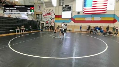 190 lbs Quarterfinal - Logan Mendoza, Thunder Basin vs Geo Muller, Sheridan