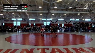 157 lbs Champ. Round 1 - Magnus McCrackin, Simon Fraser (B.C.) vs Brandon Paredes, Chadron State