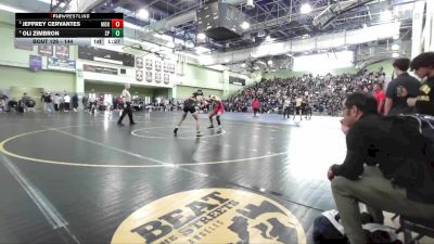 144 lbs Quarterfinal - Jeffrey Cervantes, MONROE vs Oli Zimbron, SAN PEDRO