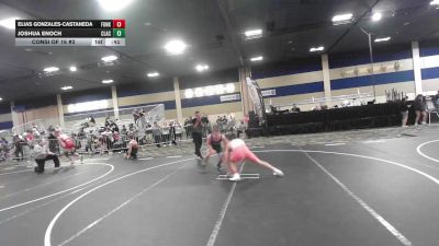 126 lbs Consi Of 16 #2 - Elias Gonzales-Castaneda, Funk Lab vs Joshua Enoch, Clackamas WC
