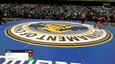 120 lbs Consi Of 32 #2 - Carter Bolt, Torrey Pines vs Jay Jeppson, Centennial