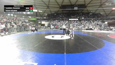 Boys 4A 165 lbs 3rd Place Match - Gabriel Fragoso, South Kitsap vs Noah Holman, Gonzaga Prep