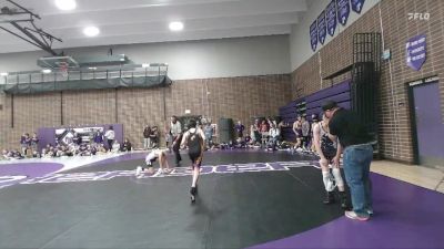 100 lbs Round 3 (6 Team) - Carter Holman, Herders vs Michael Johnson, Saratoga Middle School