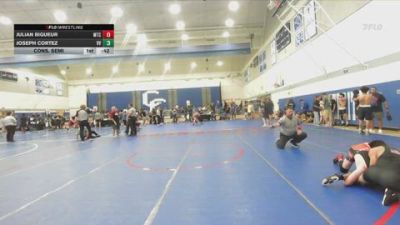 113 lbs Cons. Semi - Julian Bigueur, Mantanona Training Center vs Joseph Cortez, Victor Valley