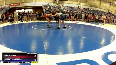 132 lbs Cons. Round 3 - Bryce Sears, OH vs Robert Martinelli, IL