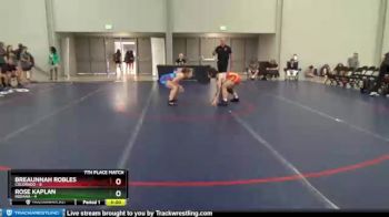 122 lbs Placement Matches (8 Team) - Breaunnah Robles, Colorado vs Rose Kaplan, Indiana