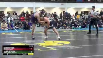 184 lbs Prelim - Jack Minner, Defiance Collge vs Luke McKeon, John Carroll University
