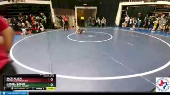 50 lbs Quarterfinal - Daniel Baker, Waco Wrestling Academy vs Jace Allen, Wesley Club Wrestling
