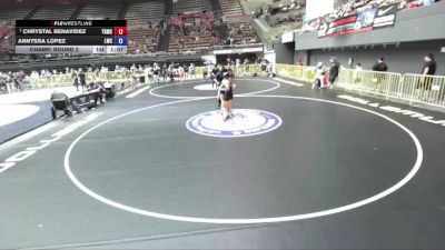 135 lbs Champ. Round 2 - Chrystal Benavidez, The GR818ERS Wrestling Club vs Annyssa Lopez, Legacy Wrestling Center