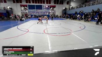 215 lbs Quarterfinal - Ryan Stoval, Alamogordo vs Jonathon Hernandez, Roswell