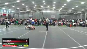 145 lbs Cross Bracket (8 Team) - Tyler Brennan, Iowa Gold vs Cole Spahr, Nebraska Red