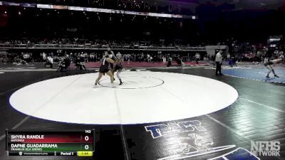 143 lbs Quarterfinal - Dafne Guadarrama, Franklin (Elk Grove) vs Shyra Randle, Natomas