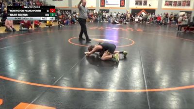 78 lbs Champ. Round 1 - Remington Klendworth, DC Elite vs Nash Bevans, Hawkeye Wrestling Academy