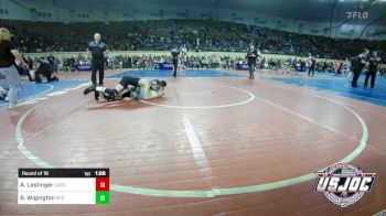 100 lbs Round Of 16 - Anson Lastinger, Cardinal Wrestling Club vs Baylin Wigington, Blaine County Grapplers