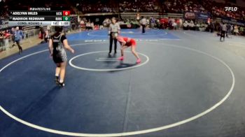 G 126 lbs Cons. Round 4 - Adelynn Miles, Haughton Girls vs Madison Redmann, Mandeville Girls