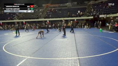45 lbs Cons. Semi - Sawyer Amfahr, Jesup Mat Club vs Jenson Briscoe, Morris Wrestling Club