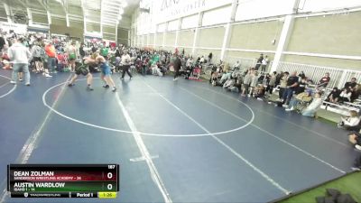 187 lbs Round 3 (4 Team) - Austin Wardlow, Idaho 1 vs Dean Zolman, Sanderson Wrestling Academy