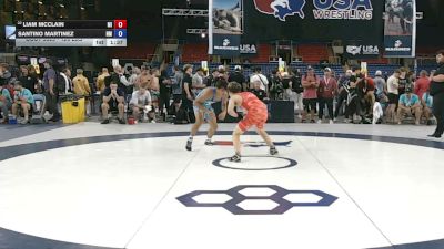 126 lbs Cons. Rd Of 64 - Liam McClain, Michigan vs Santino Martinez, New Mexico