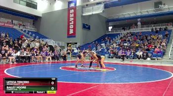 130 lbs Semis & 3rd Wb (16 Team) - Leticia Tercero, Gilmer County vs Bailey Moore, Carrollton