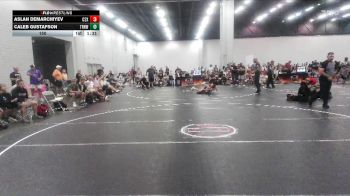 150 lbs Round 5 (6 Team) - Aslan Demarchiyev, C2X Academy vs Caleb Gustafson, Top Rank Hawks Wrestling