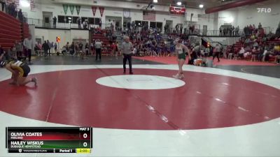 135 lbs Semifinal - Hailey Wiskus, Dubuque Hempstead vs Olivia Coates, Midland