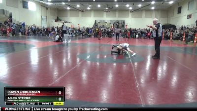 75 lbs Cons. Round 4 - Asher Steinke, Owatonna Wrestling Academy vs Rowen Christensen, Summit Wrestling Academy