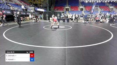 132 lbs Cons 32 #1 - Cael Zelinski, WI vs Titus Howell, TX