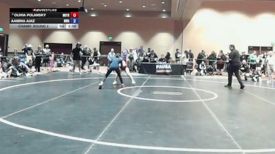 95 lbs Champ. Round 2 - Olivia Polansky, Muz Trained vs Aamina Ajaz, Michigan Wrestling Academy