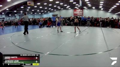 62 lbs Semifinal - Jaden Watts, Nova WC vs Jameson Lohr, Williamsburg Wrestling Club